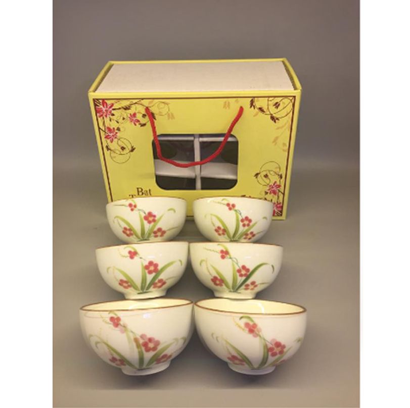 Bộ 10 chén cơm – Bát Tràng 