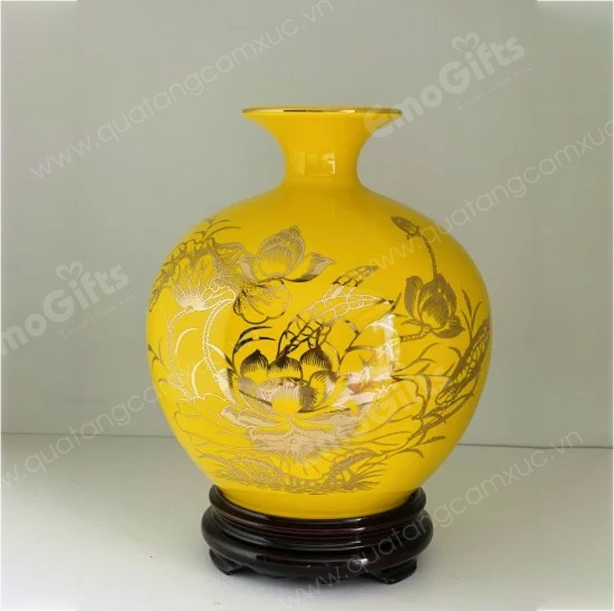 BÌNH HÚT LỘC VẼ VÀNG 